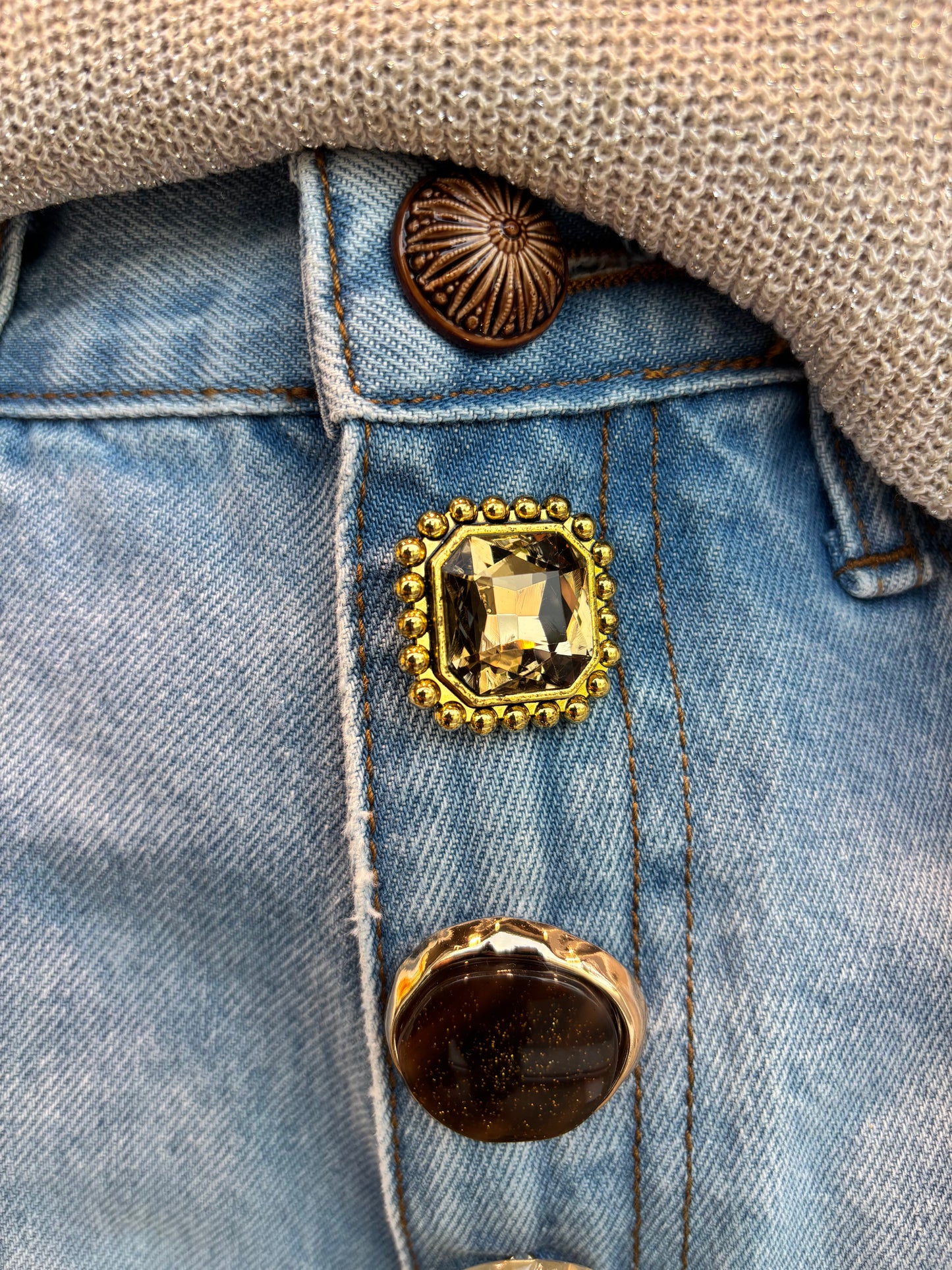 SHORTS BOTTONI GIOIELLO.