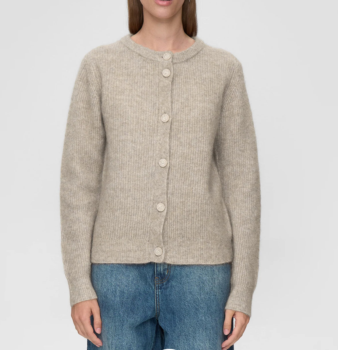 CARDIGAN BOTTONI GREIGE