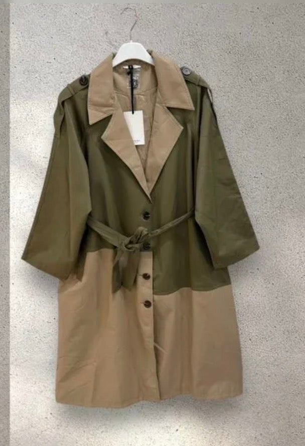 TRENCH BICOLORE