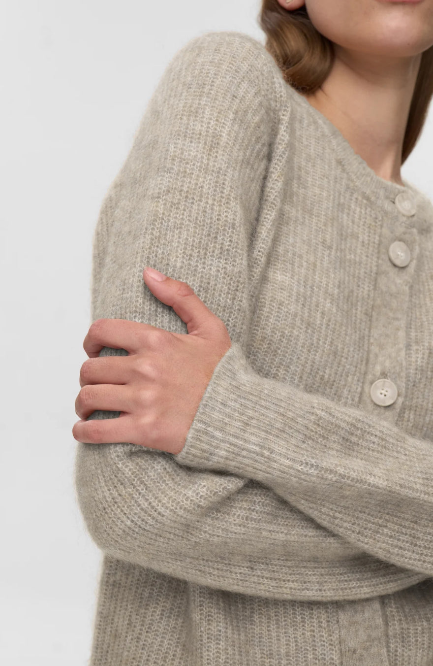 CARDIGAN BOTTONI GREIGE