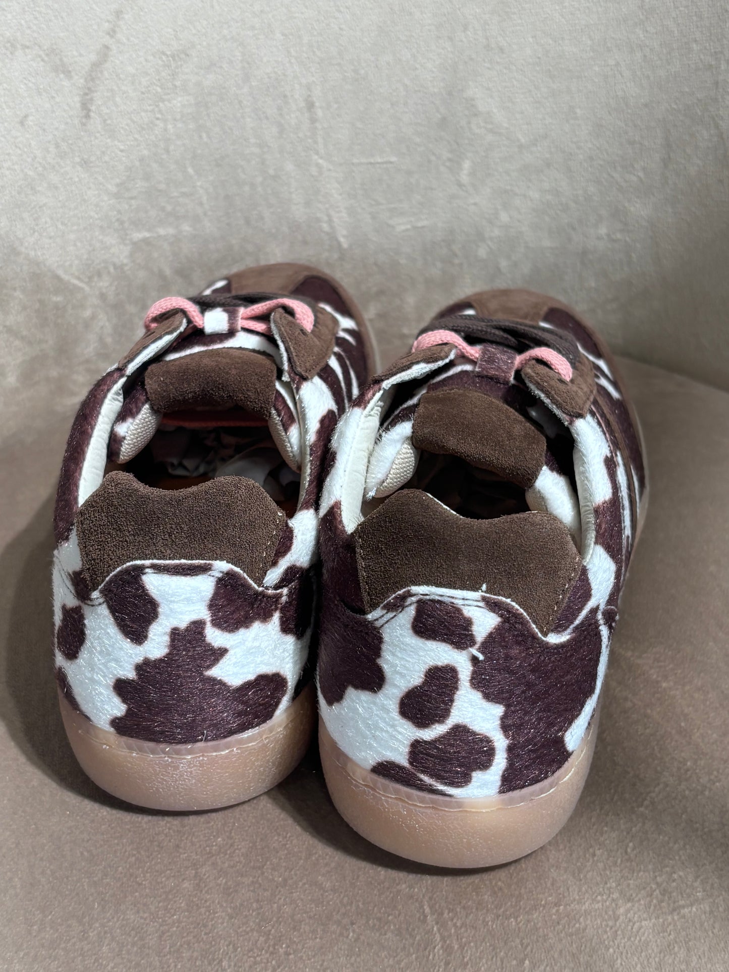 COW SNEAKERS BROWN/WHITE