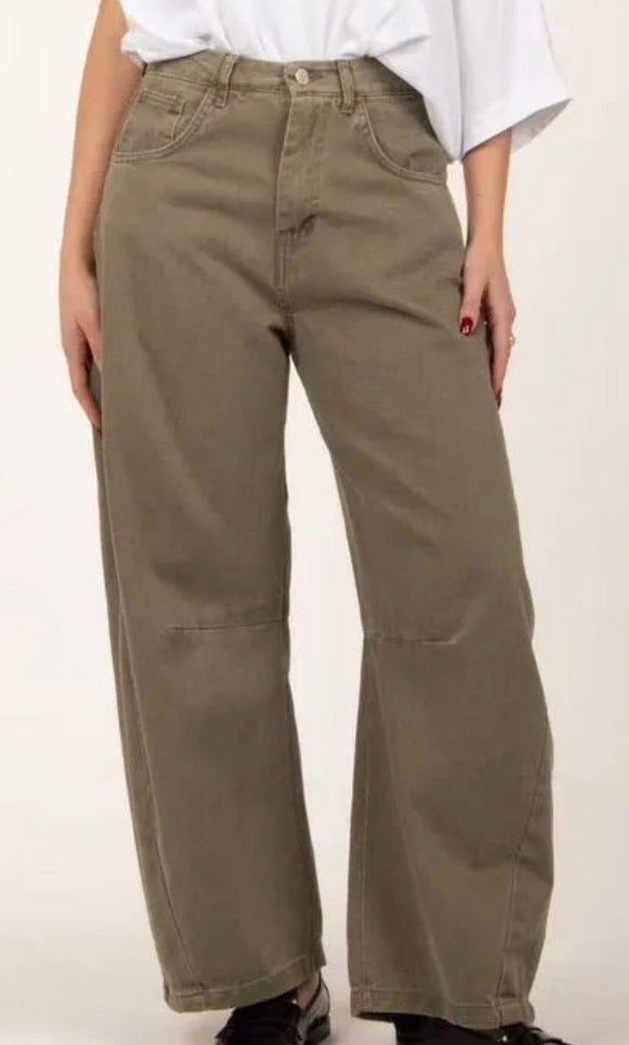 JEANS BARREL CATERINA OLIVA