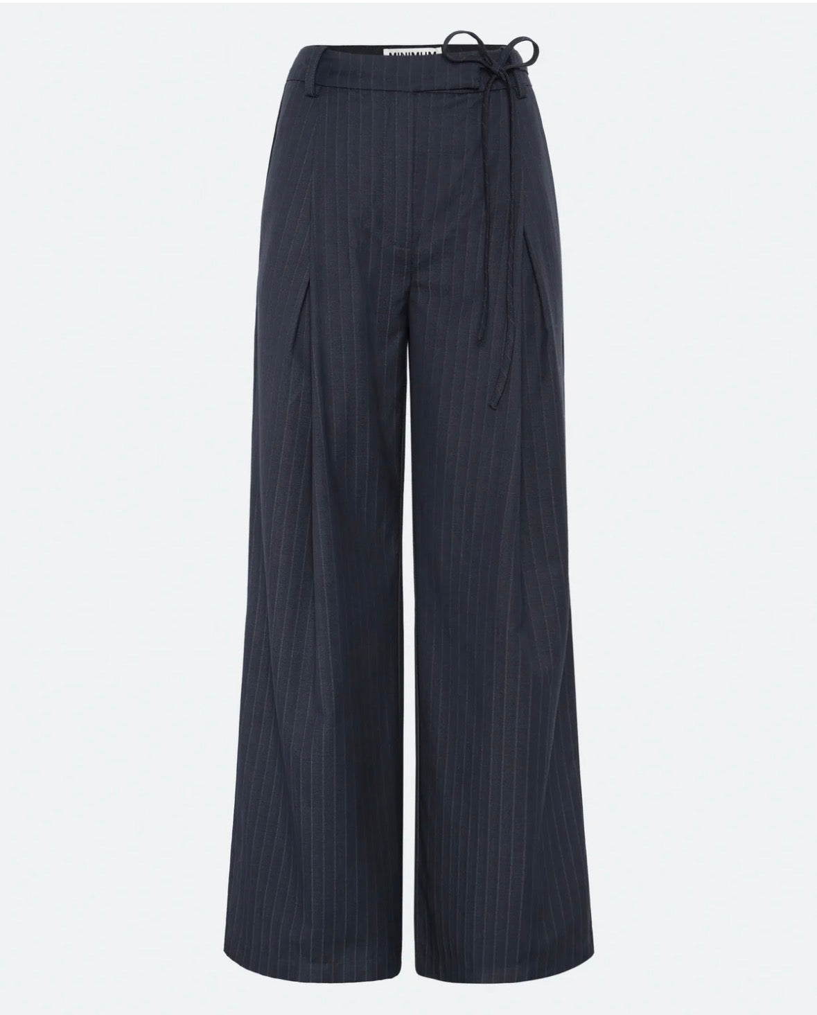 PANTALONE GESSATO BLU