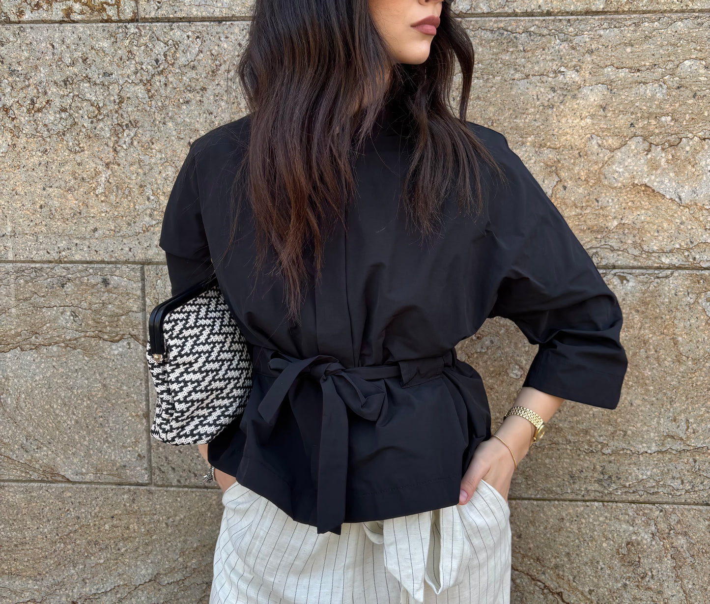 MINI TRENCH KIMONO