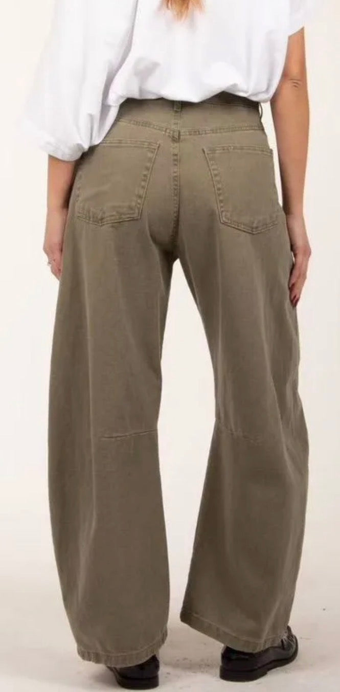 JEANS BARREL CATERINA OLIVA